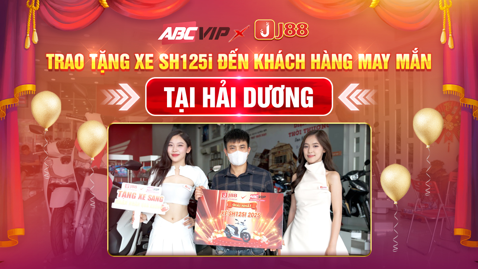 CHÚC MỪNG KHÁCH HÀNG MAY MẮN TẠI HẢI DƯƠNG NHẬN XE SH125i